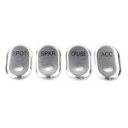 Chrome Brushed Panel Switch Covers for Harley Touring Electra Glide Road Glide (2014–2023)