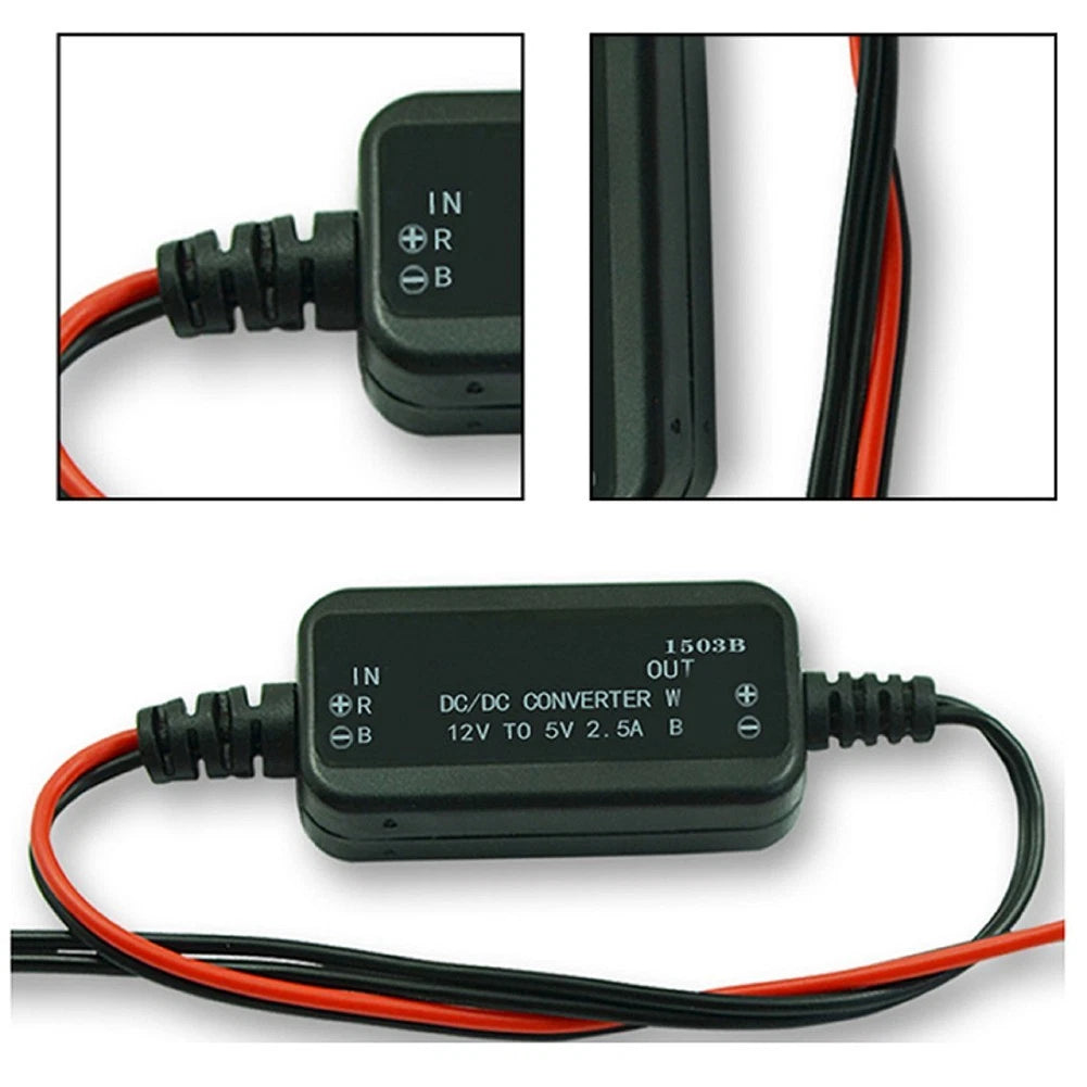 Power Supply Module DC Voltage Reducer 12V to 5V 2.5A Waterproof