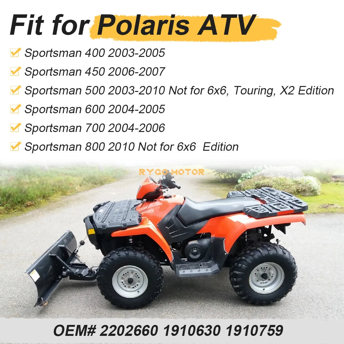 Rear Brake Line Kit for Polaris Sportsman 400 450 500 700 (2004–2010) 2202660