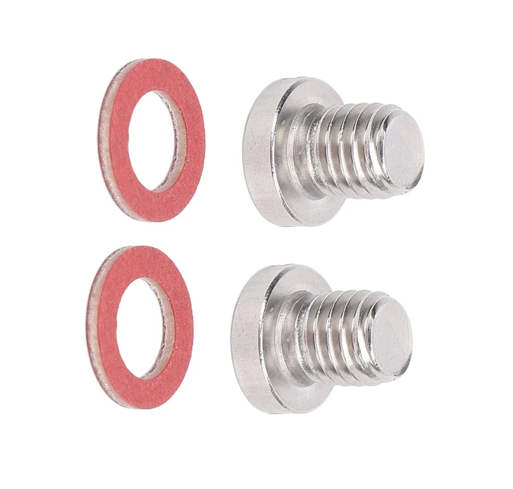 2X Slot Head Drain Fill Plug Screw & Gasket Kit for Yamaha Outboards