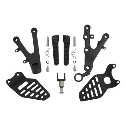 Front Rider Driver Footpegs Footrest Bracket for Yamaha YZF R6 (2006–2016)