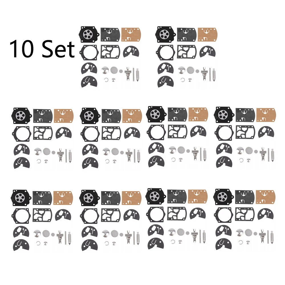 Set of 10 Carburetor Repair Kits for Homelite K10-WB (650–750)