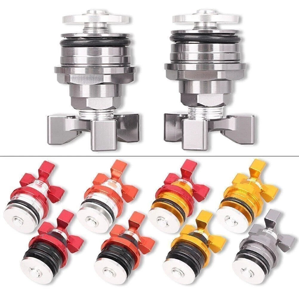 2X 37mm Billet Aluminum Fork Preload Adjuster for Kawasaki Ninja 250 (All Years)