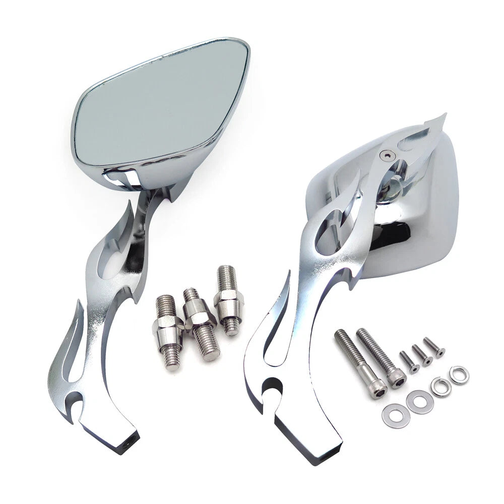 Alloy Running Custom Mirror for Harley Softail FatBoy (Chrome)