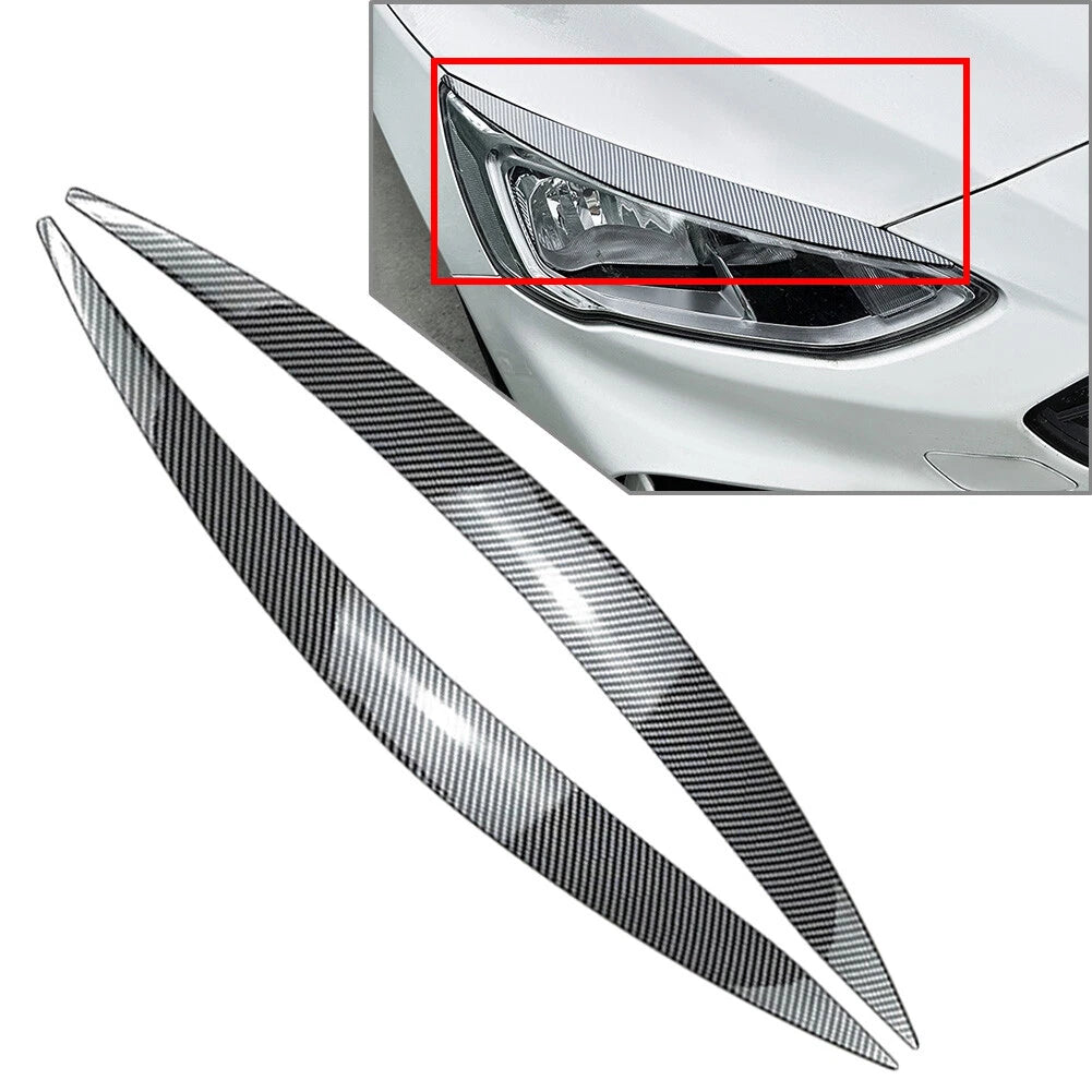 Headlight Eyebrows Eyelids Lids Cover Trim for Ford Focus MK4 (2019–2021)