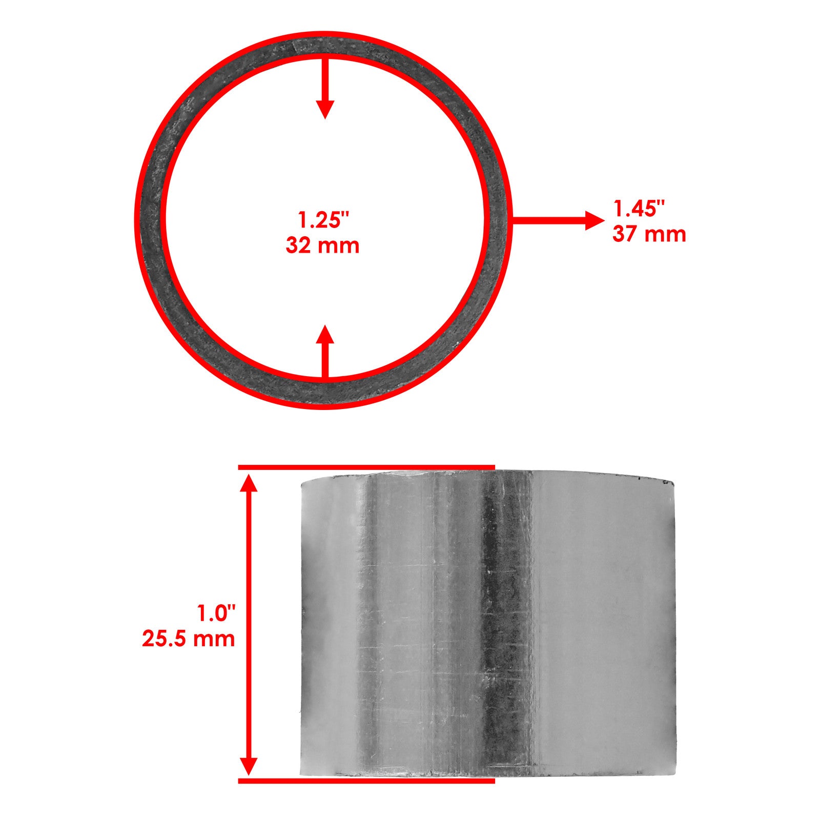 Muffler Connecting Gasket Replacement for Kawasaki Prairie 700 KVF700 (2004–2006)