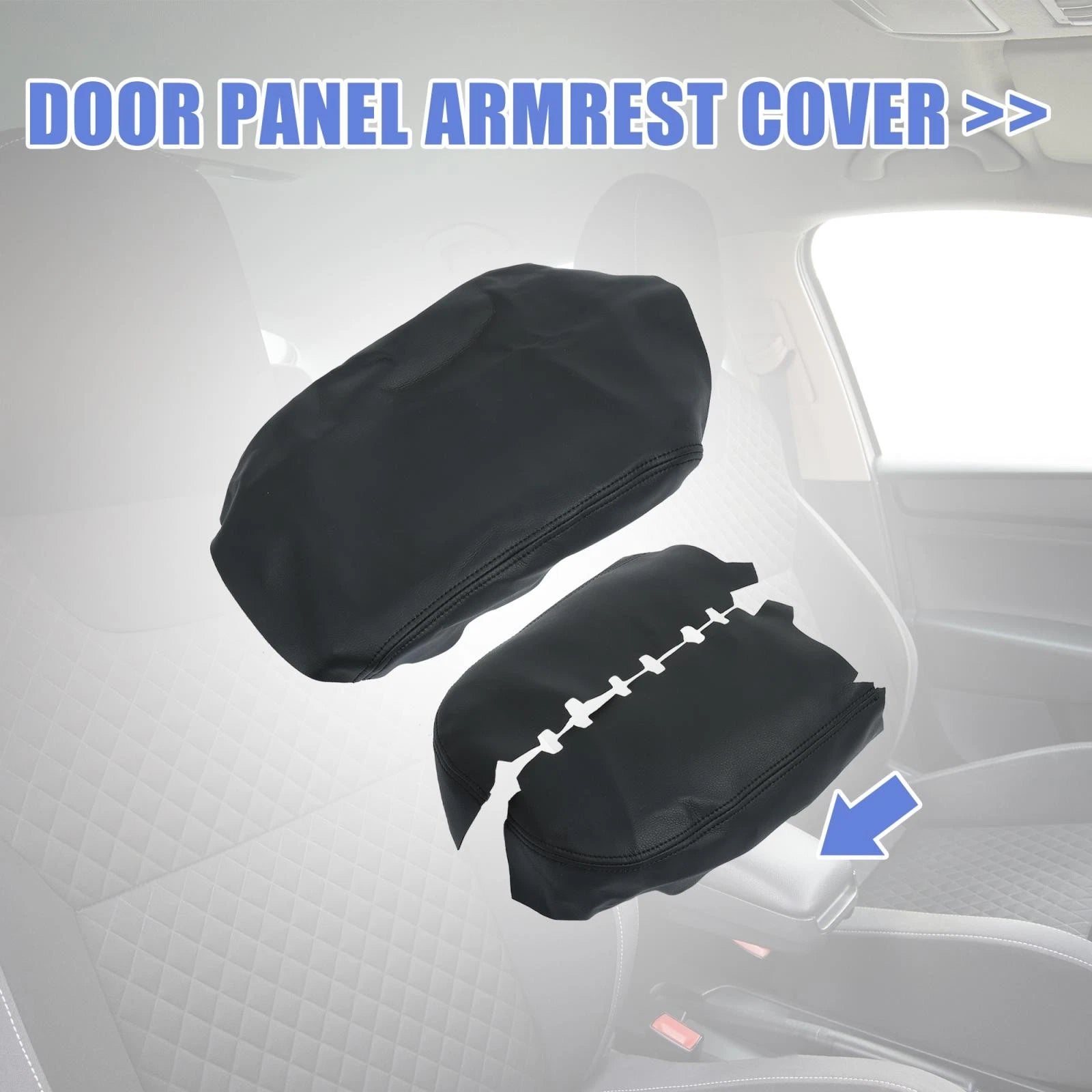 Center Console Front Door Armrest Cover Pad for Honda Pilot (2009–2015)