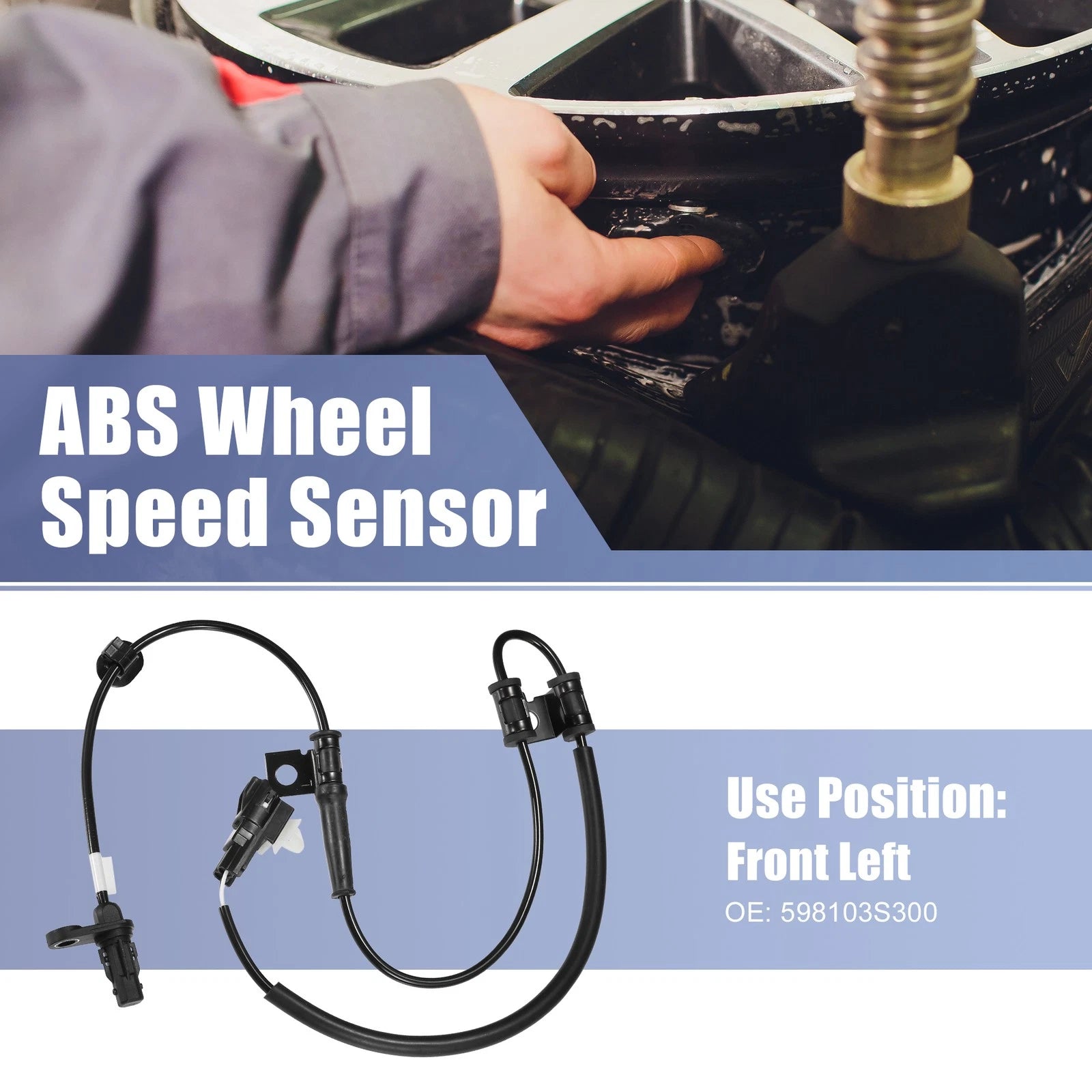 Front Left ABS Wheel Speed Sensor Replacement for Hyundai Sonata (2011–2014)