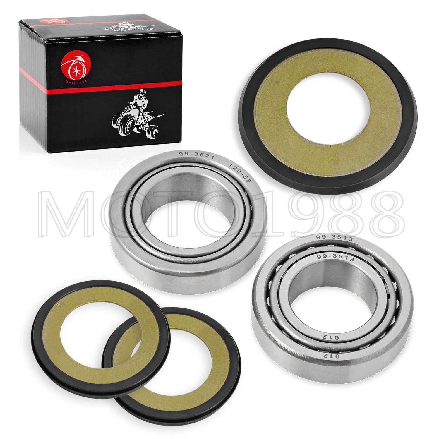 Steering Stem Bearing Seal Cover Kit for Yamaha YZ125 (1996–2022)
