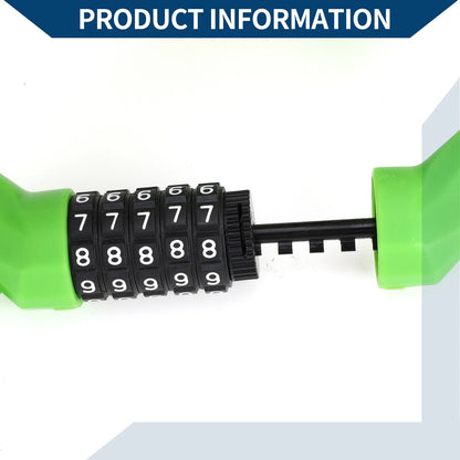 Bike Cable Lock 5 Digit Resettable Adjustable for Universal Bikes (Any Year)