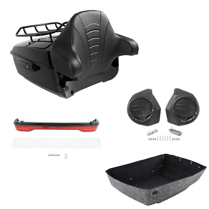 Trunk Pad Rack Speakers & Brake/Turn/Tail Light for Harley Touring (2014–2026)