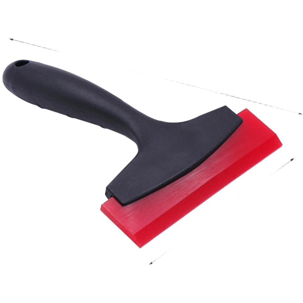 Flexible Red Scraper Plastic Tool for Car Film Glass Cleaning