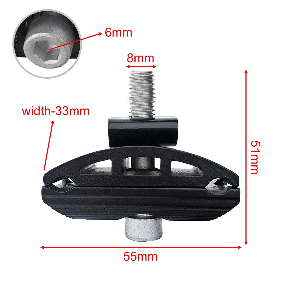Seatpost Clamp for Bicycle (8mm Hole)