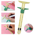 3-Piece Adjustable Sewing Gauge Set for Measuring Hem Seam Buttonhole Spacing