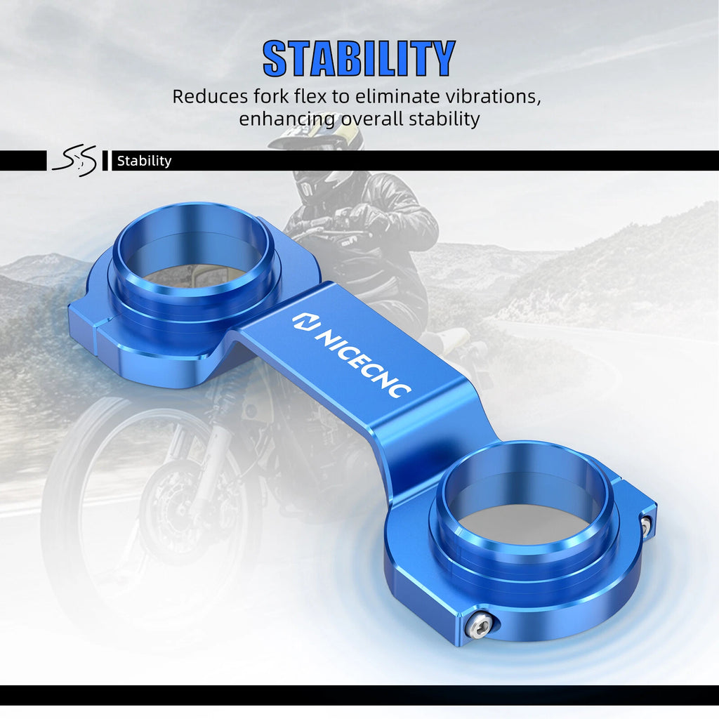 NICECNC Front Fork Brace Support Stabilizer Kit for Suzuki DR650SE (1996–2024)