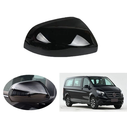 Right Wing Mirror Cover Shell for Mercedes Vito W447 (2016–2020) Black Plastic