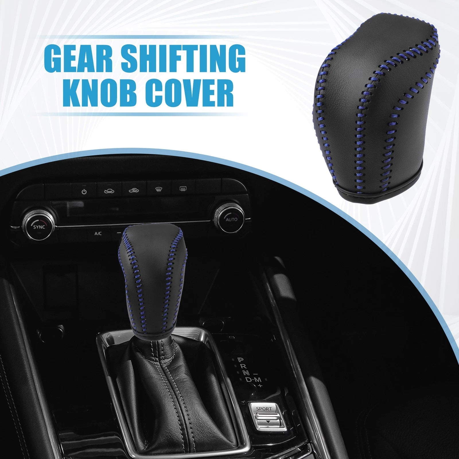 Gear Shift Head Knob Cover Replacement for Toyota RAV4 (2013–2016) Black
