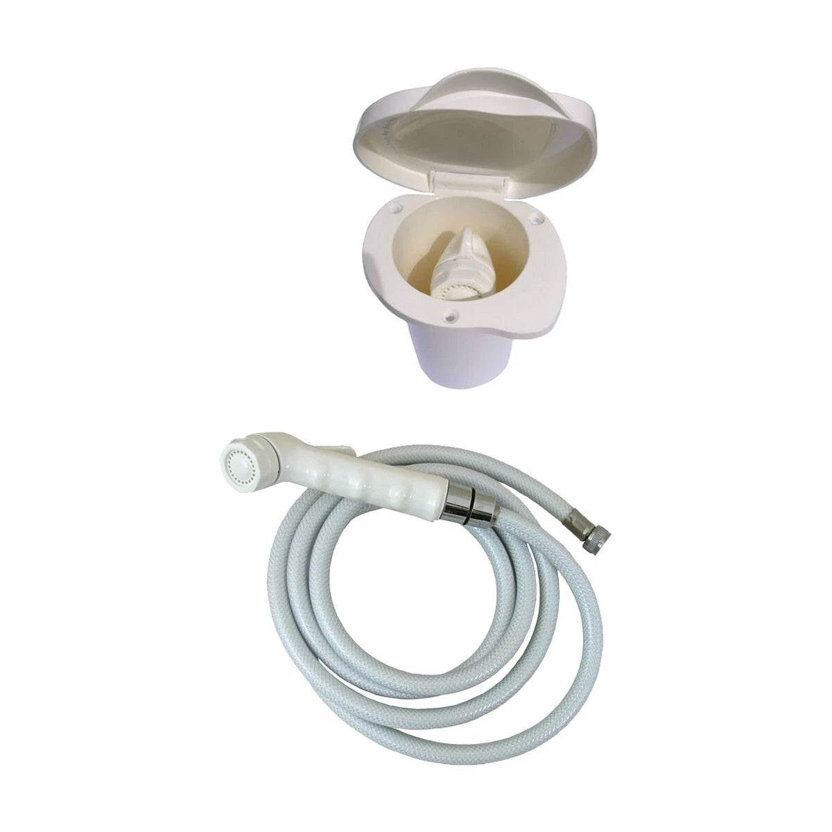 Compact Shower with ABS Handset & Hose for Boats, Caravans (BLA 134312)