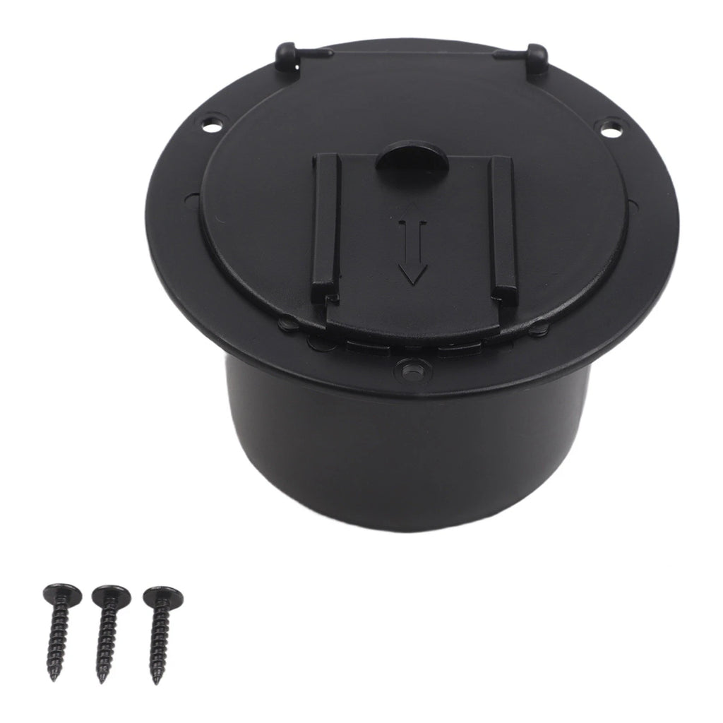Round Hatch Cover for RV Cable Compartment (Trailers, Yachts, Campervans)