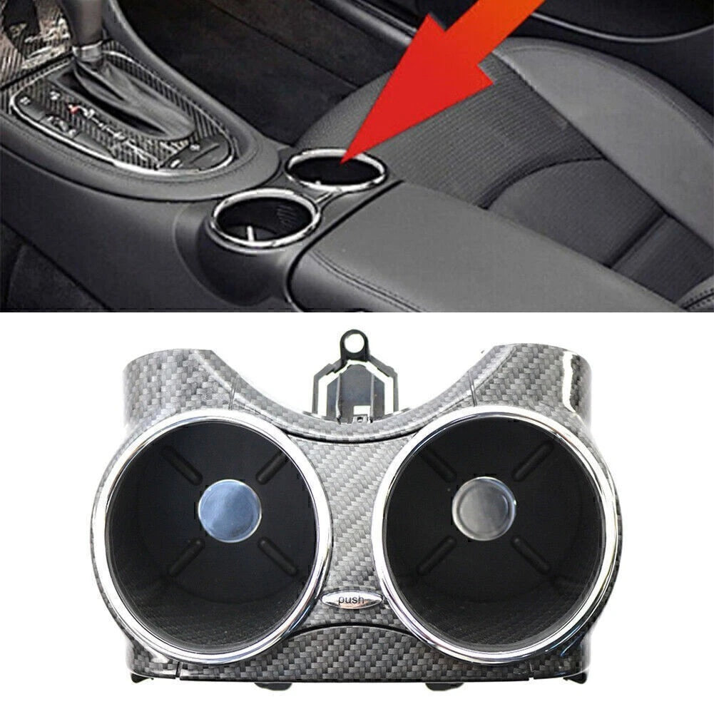 Cup Holder Bracket for Mercedes-Benz CLS C219 (2006–2011) Carbon Fiber