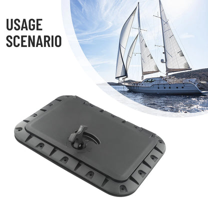 Square Hatch Marine Deck Round Latch Pull Out Adapter Assembly for Boat