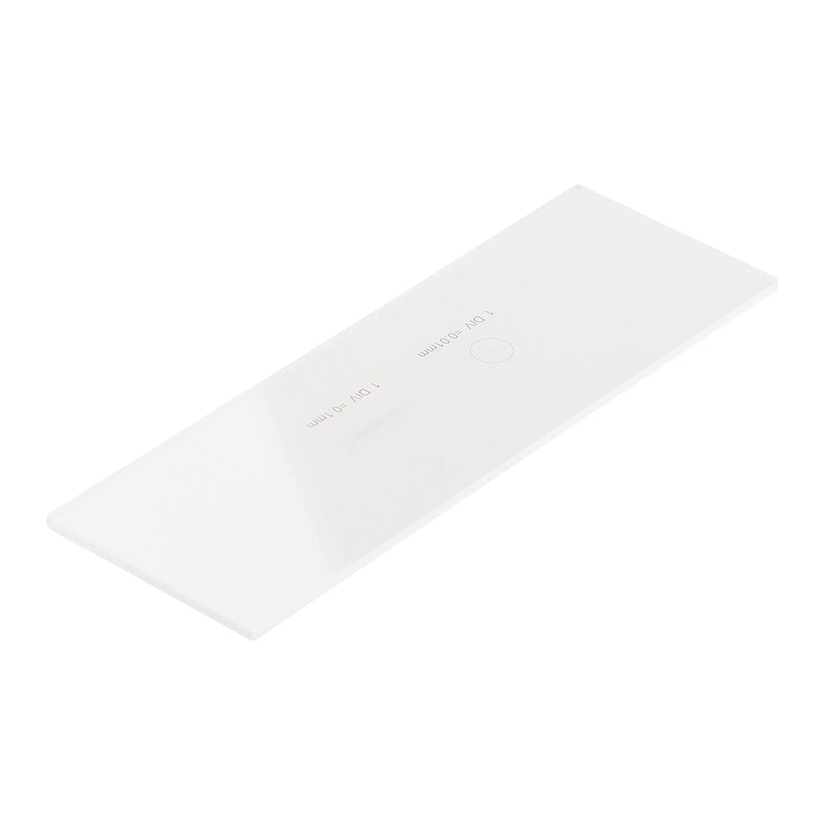 Microscope Slide Ruler with 0.01mm Crosshair for Precision Calibration