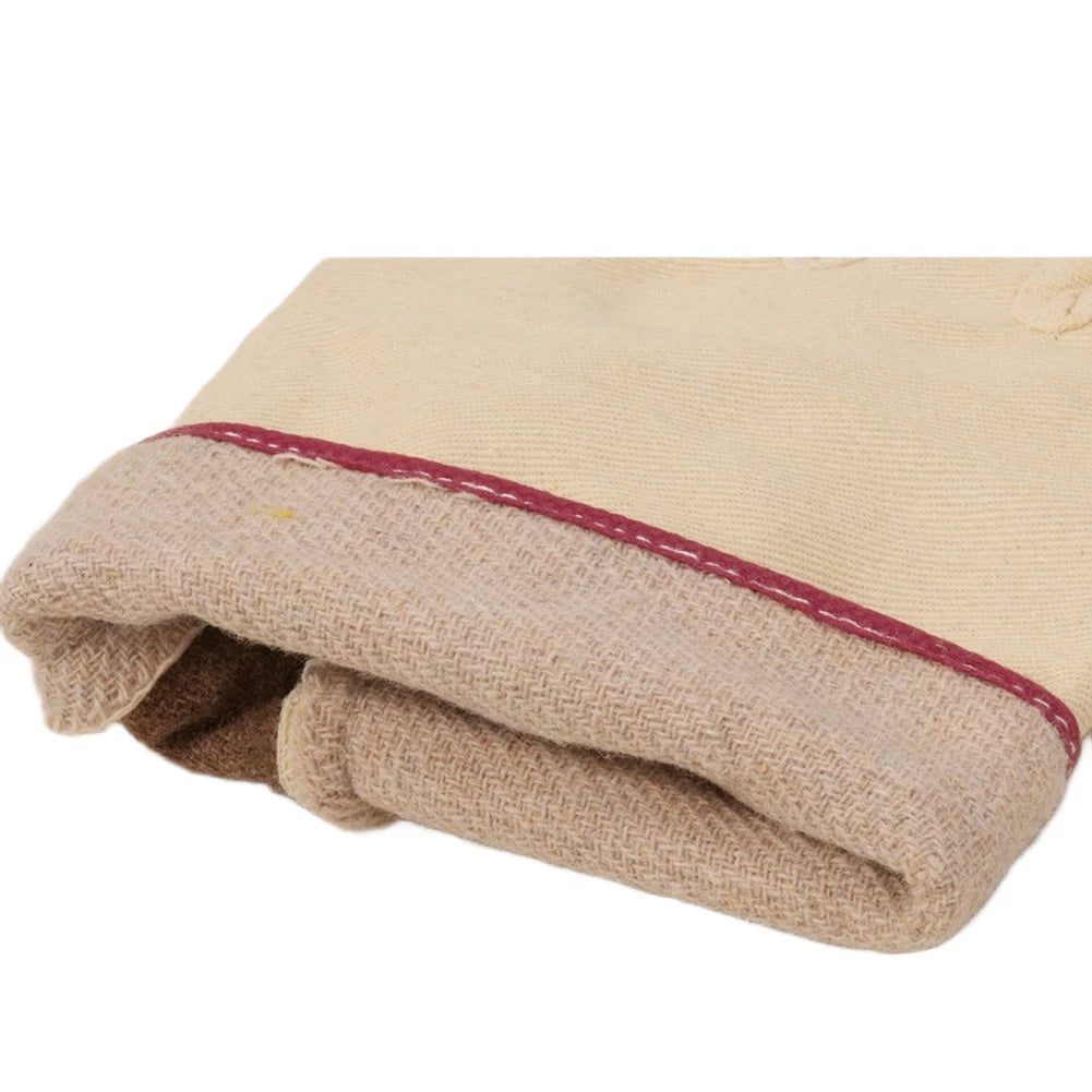 Double Layer Palm Canvas Work Gloves for Welding (High Temp)