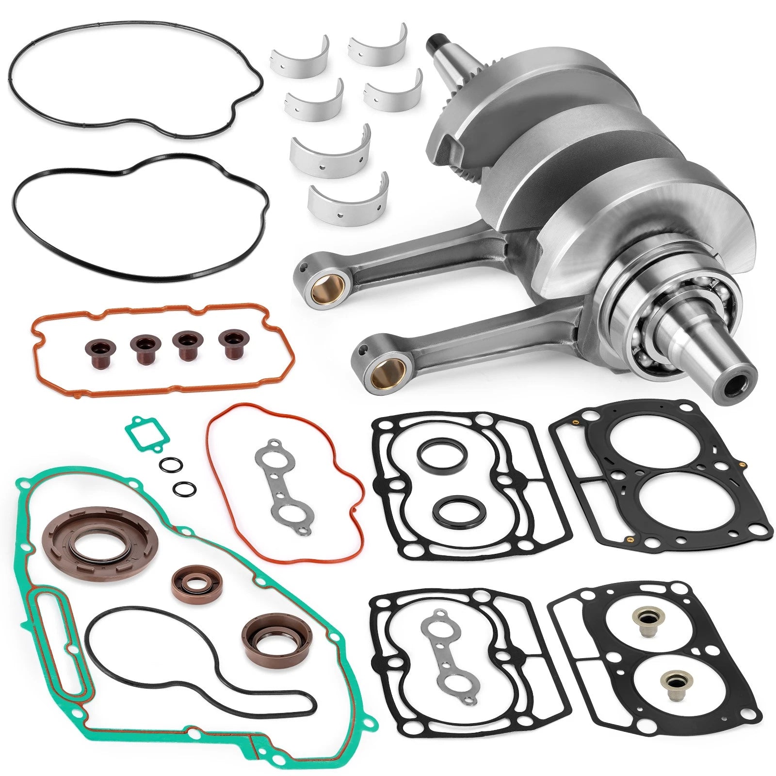 Crankshaft & Bearings & Gasket Seal Rebuild Kit for Polaris RZR 800 (2008–2014)