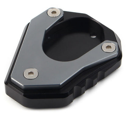 CNC Gray Foot Stand Side Extension Plate for KAWASAKI Ninja 400 Versys650 KLX250
