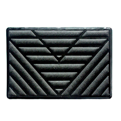 Universal Car Floor Carpet Mat Patch Foot Rest Heel Scuff Plate Pedal Pad Black