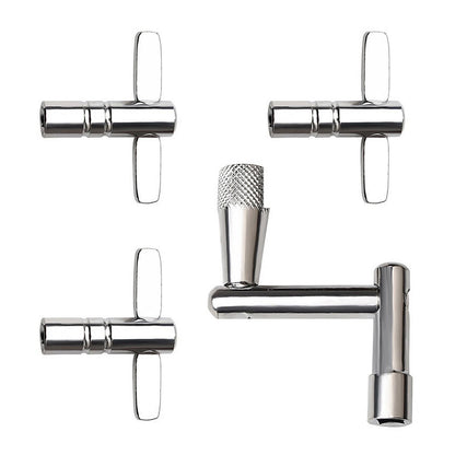 Set of 4 Drum Keys with Speed Key for Universal Drum Tuning