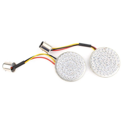 2X Rear 1157 Red LED Turn Signal w/Running Light Inserts for Harley Touring