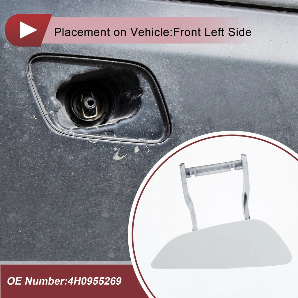 Windshield Washer Nozzle Cover Cap Front Left for Audi A8 (2009–2014)