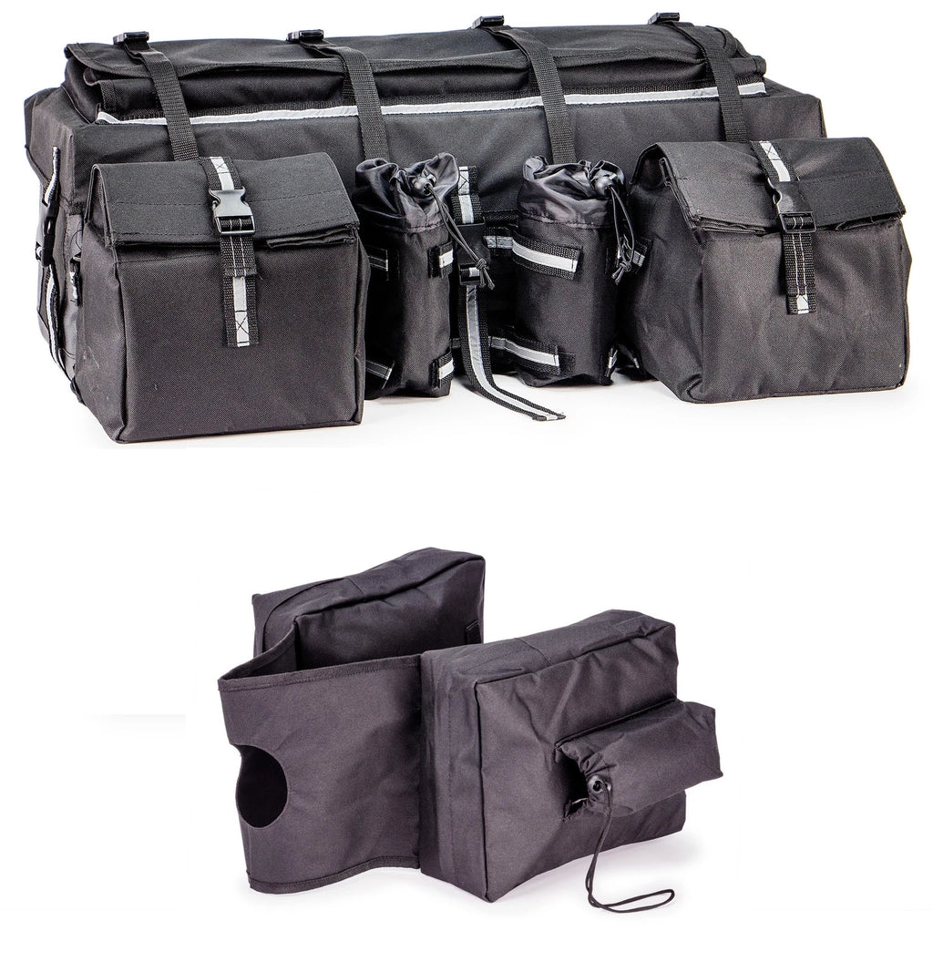 Padded Cargo Set with Saddle Bags for ATV & Snowmobile (Universal)
