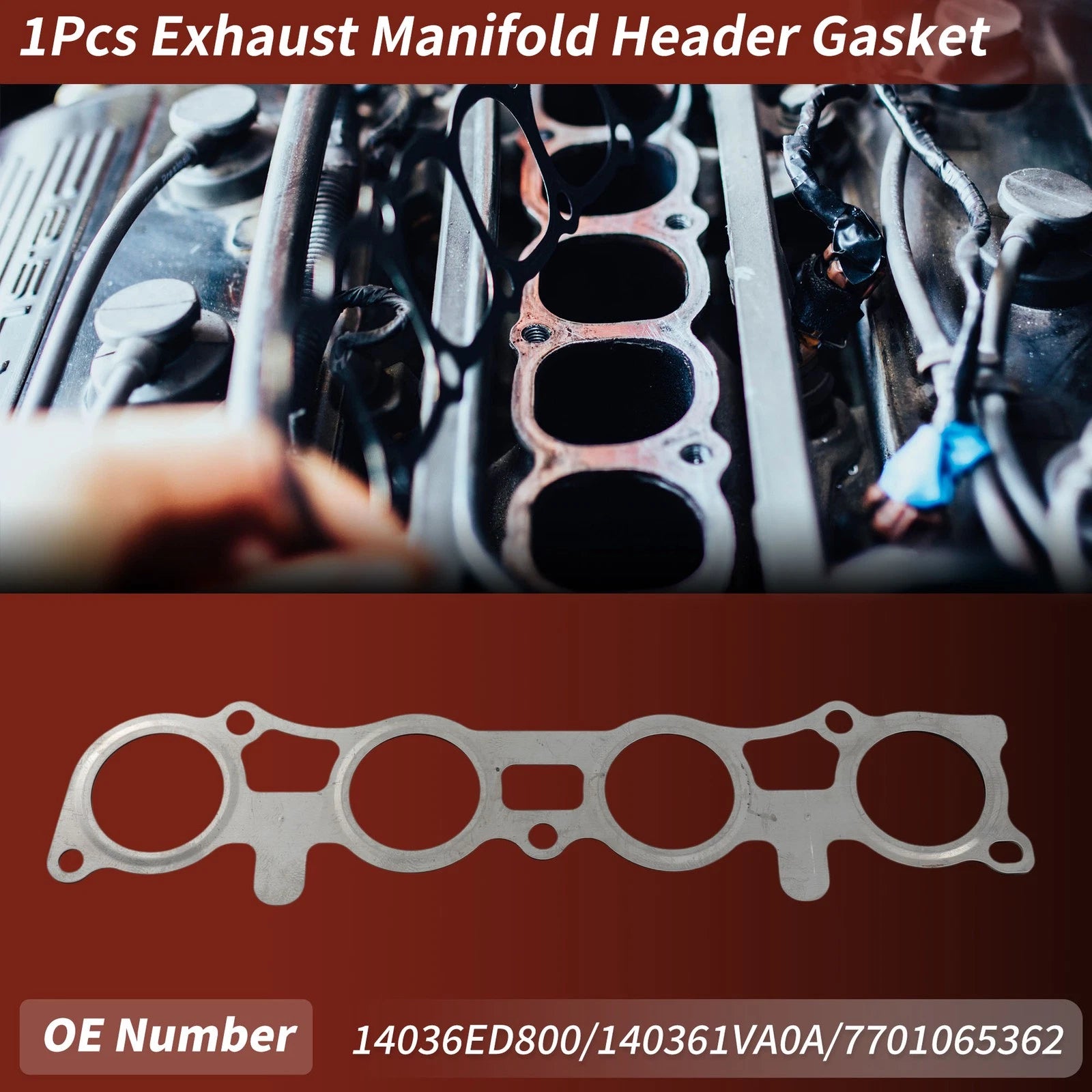 Exhaust Manifold Header Gasket Replacement for Nissan Qashqai (2014–2024)