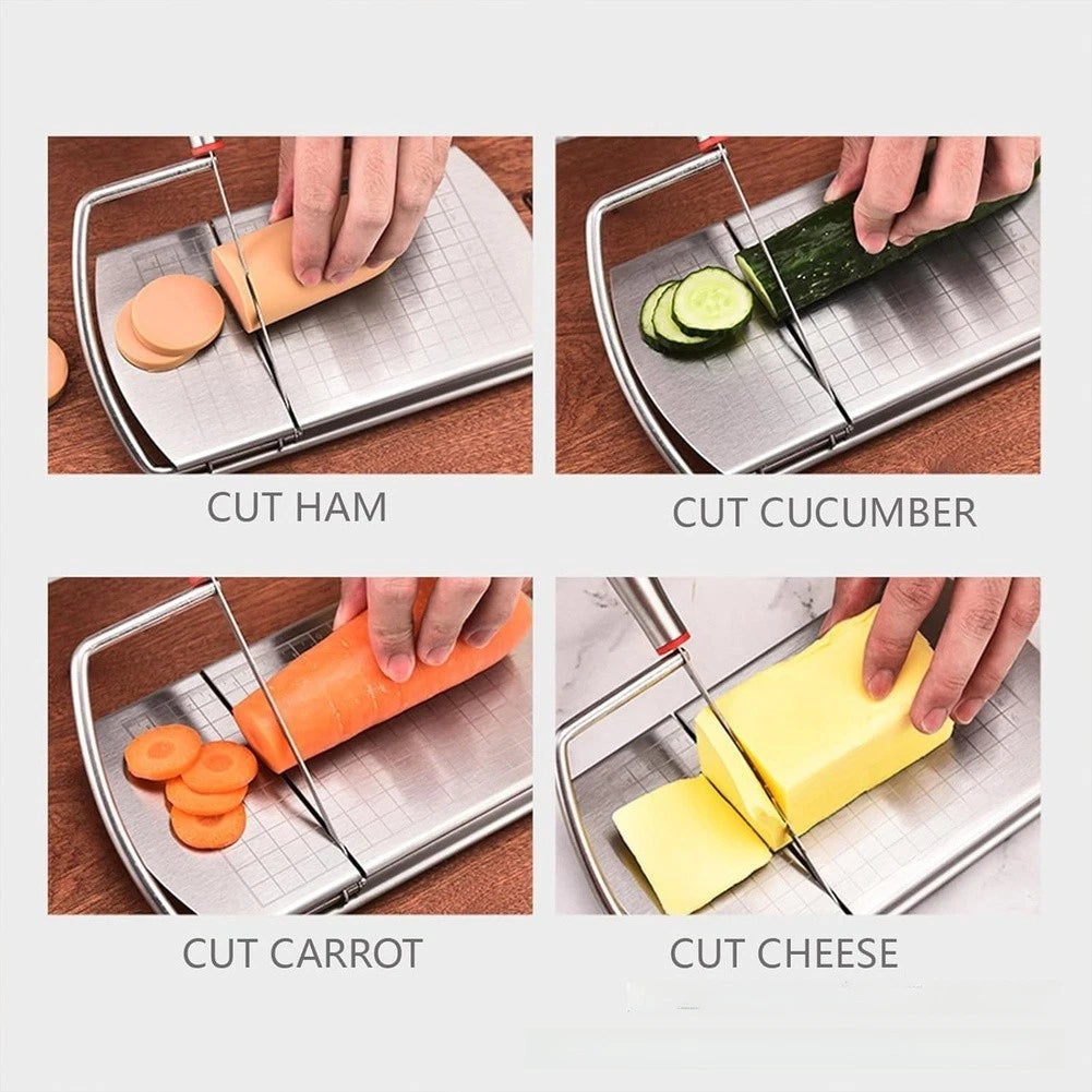 Stainless Steel Cheese Slicer for Efficient Cutting