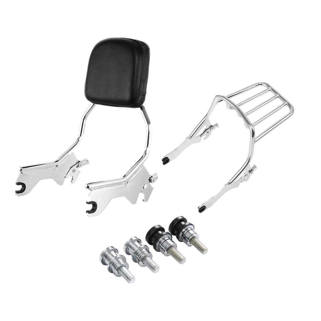 Sissybar Backrest Docking Kit for Harley Softail (2018–2023) Chrome