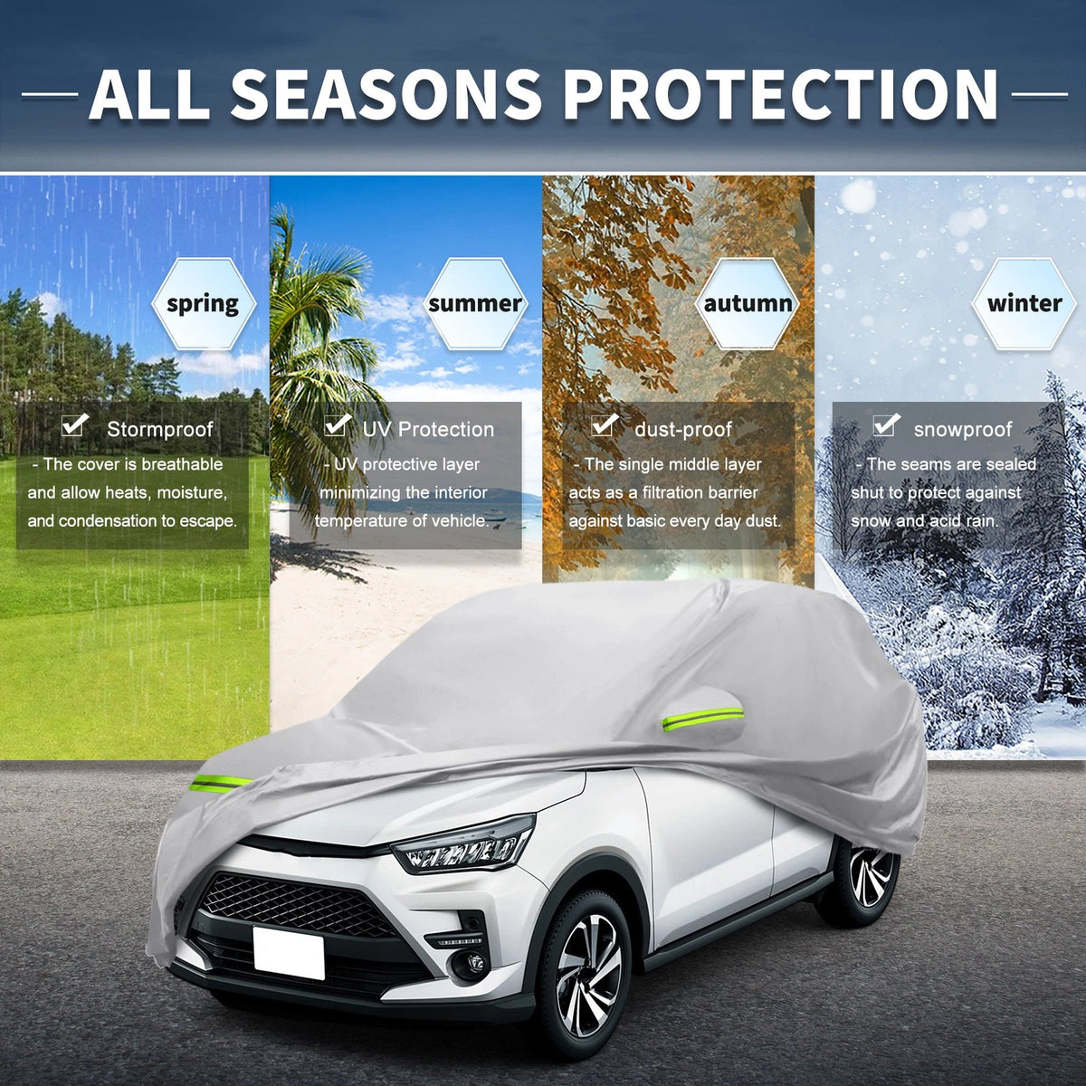 Waterproof Aluminum Film for Toyota Raize (2020–2023)