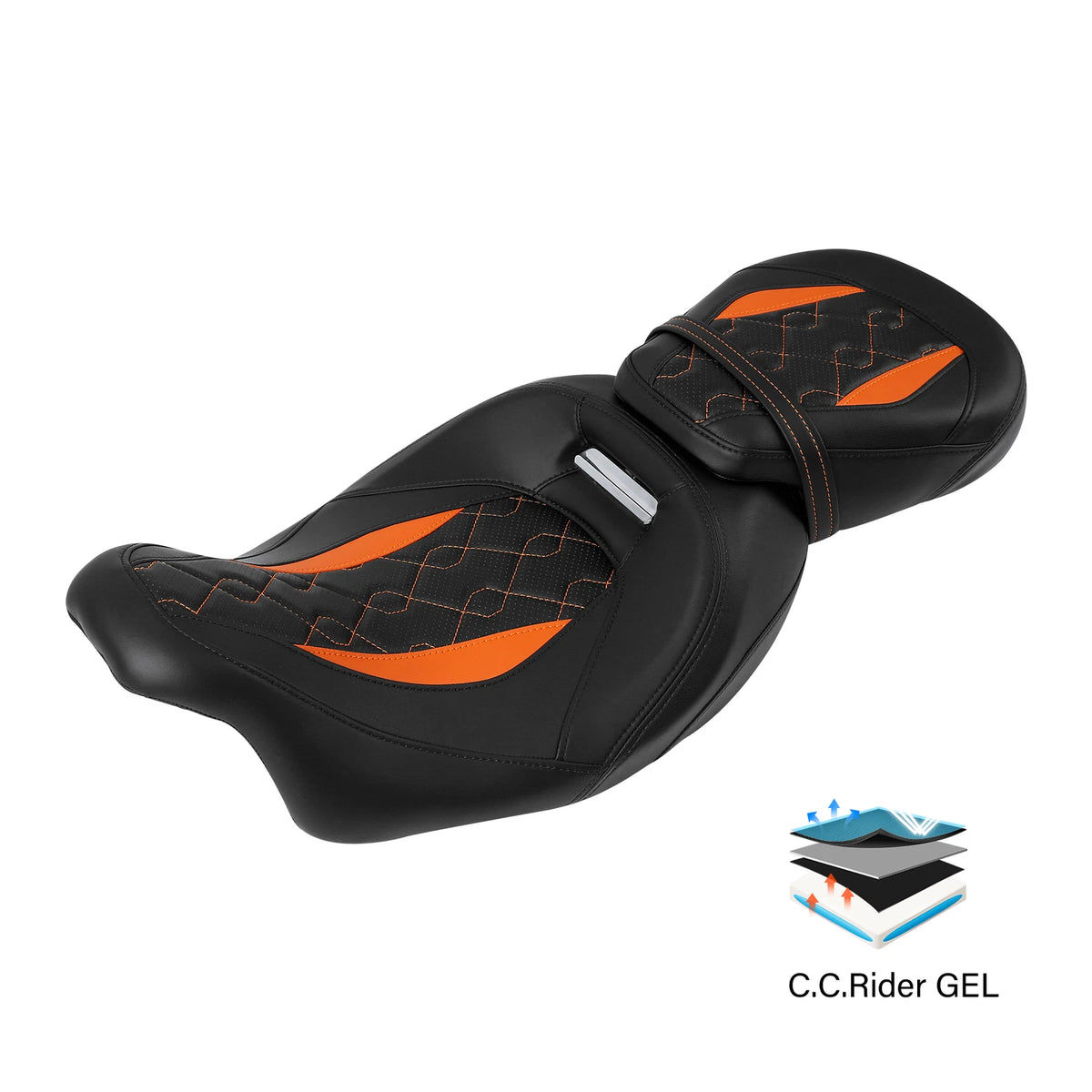 Gel Seat for Harley Touring CVO Road Street Glide (2009–2023)