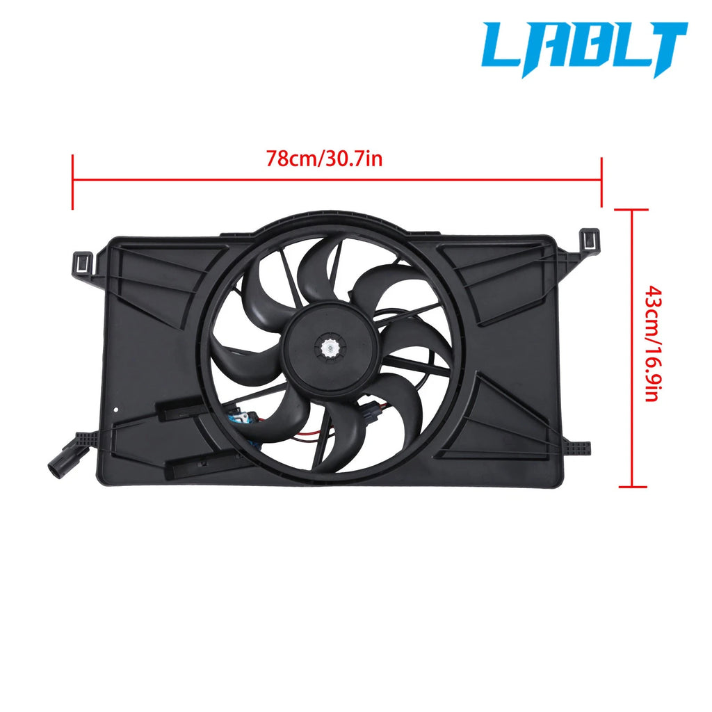 Radiator Cooling Fan Assembly with Module for Ford Focus (2012–2018) FO3115189