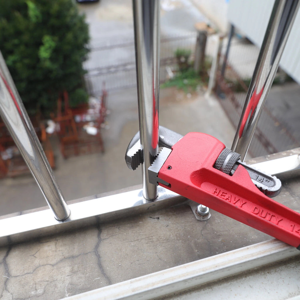 10in Cast Iron Pipe Wrench Adjustable Heavy Duty Spanner
