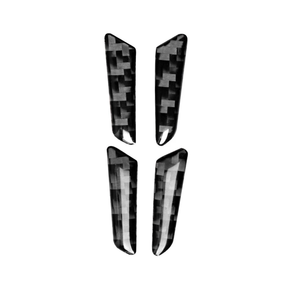 Carbon Fiber Seat Adjustment Switch Panel Cover Trim for Audi A4 A5 (2008–2020)