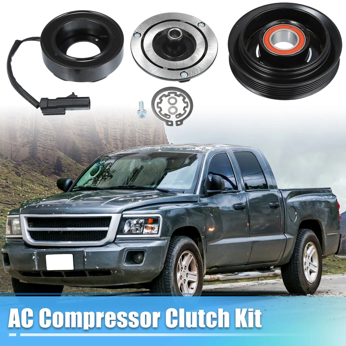 Set A C Compressor Clutch Replacement for Dodge Dakota (2004–2007)