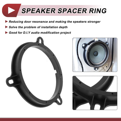 2X Speaker Spacer Ring Adaptor for Nissan Murano (2003–2008) 6.5"