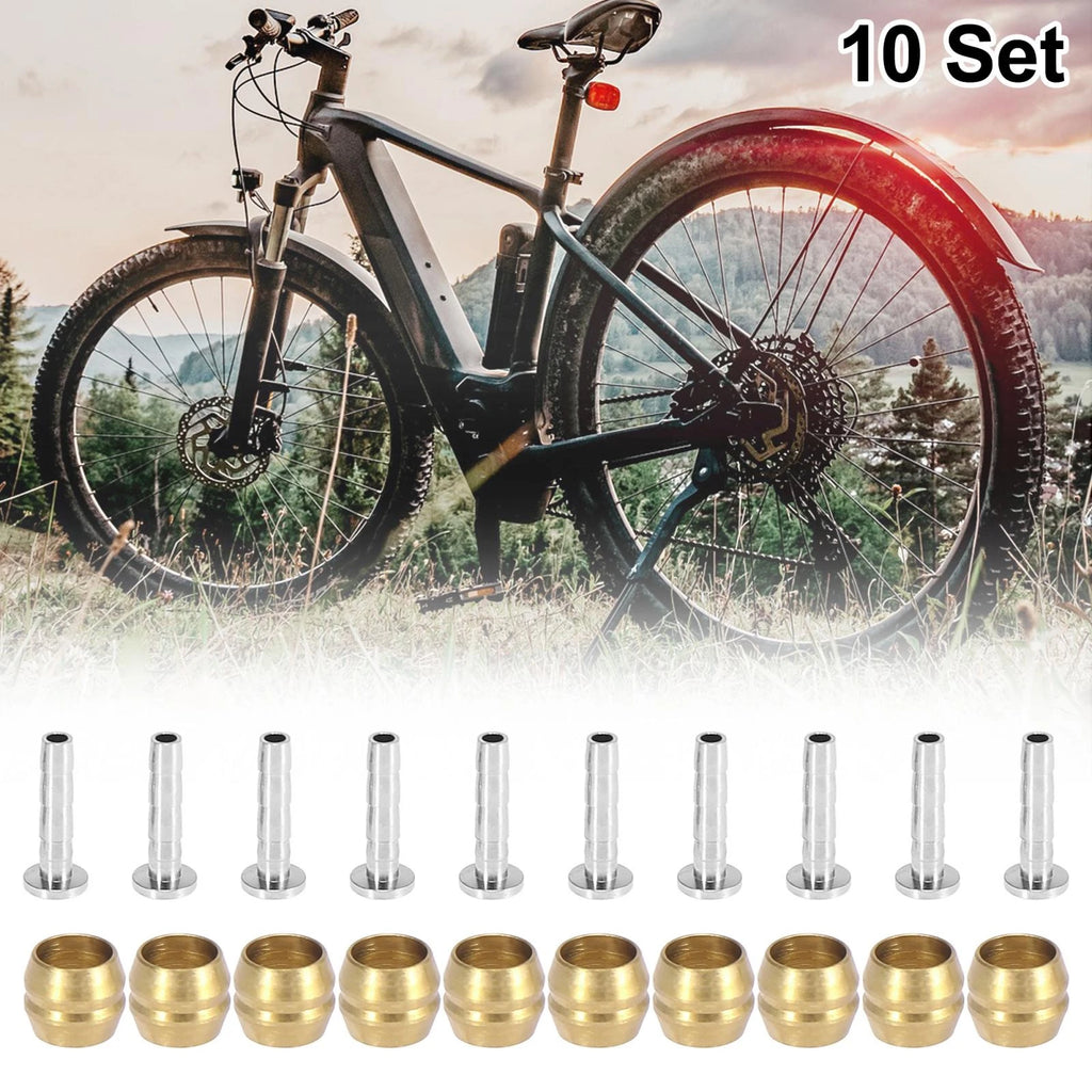 Bicycle Brake Olive and Brass Connecting Insert Kit for Shimano BH90 (10)