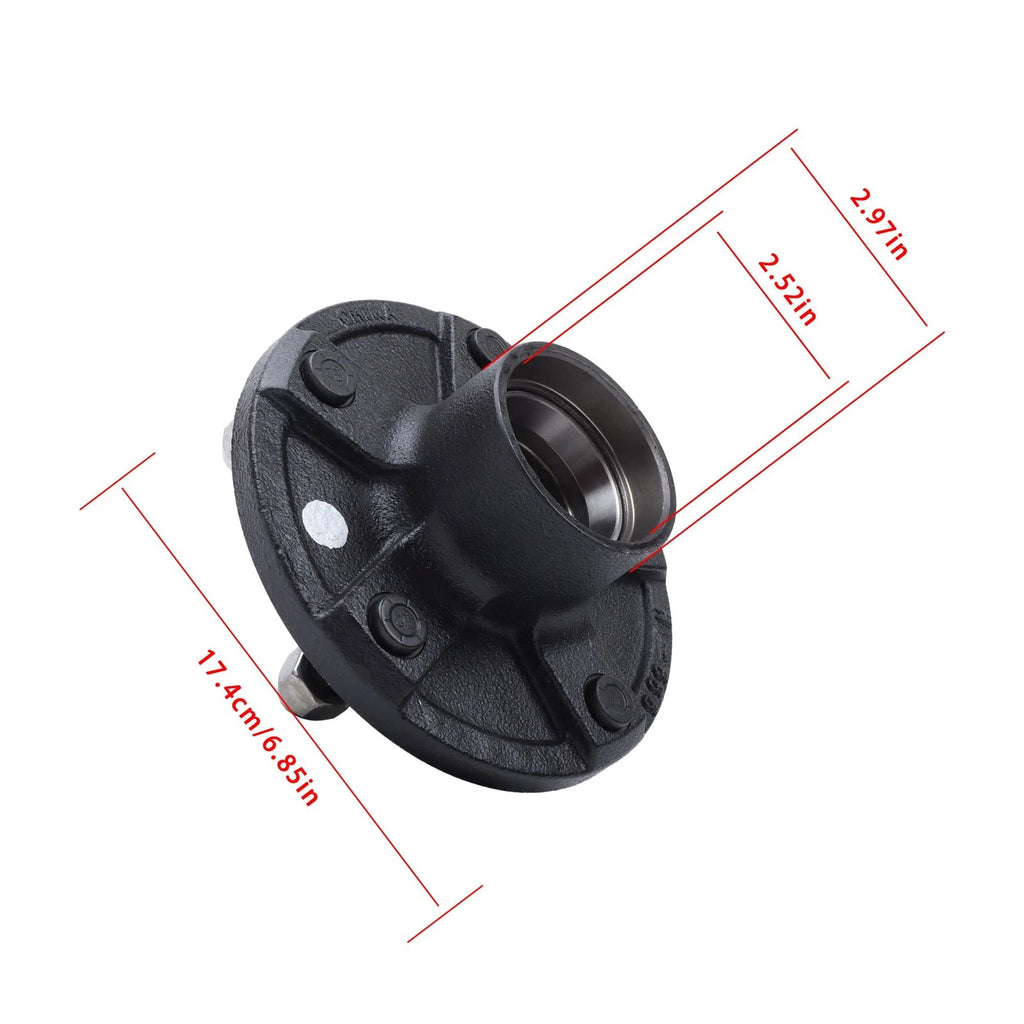 7-Piece Trailer Hub Kit for 5 on 5.5" & 8.75" Round #84 Spindle