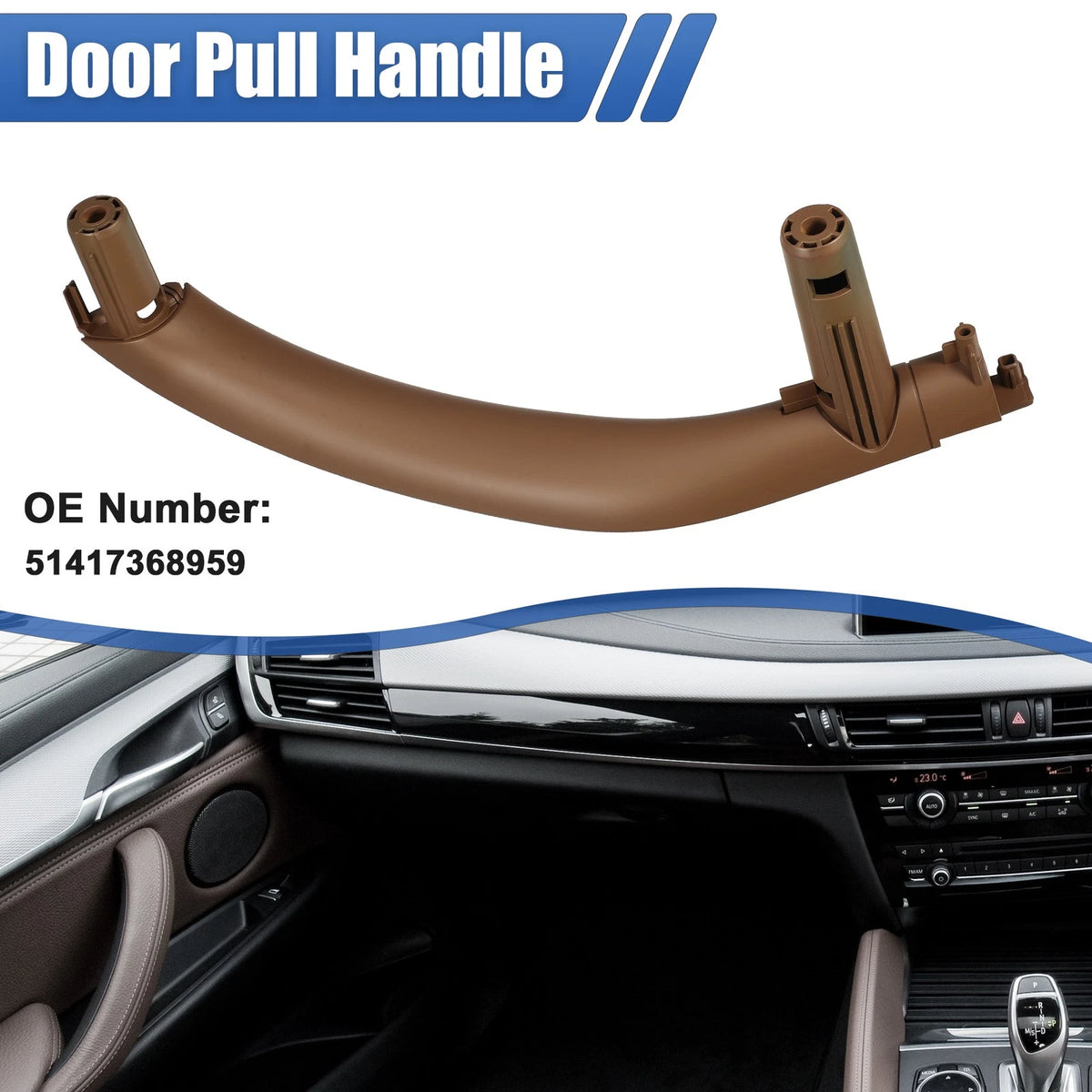 Left Front Interior Door Handle for BMW X5 X6 (2014–2018)