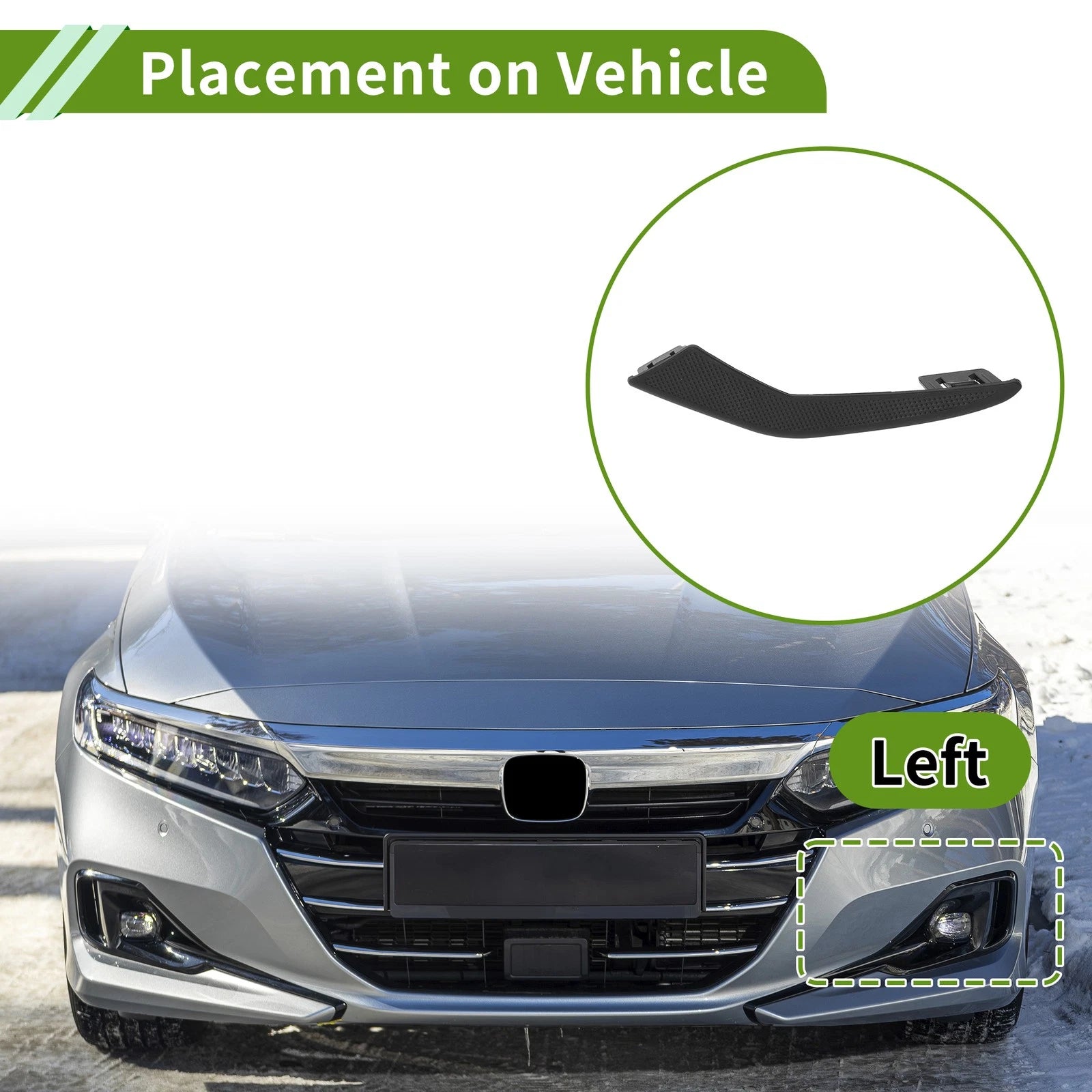 Front Left Fog Light Grill Replacement for Toyota Corolla (2019–2021)