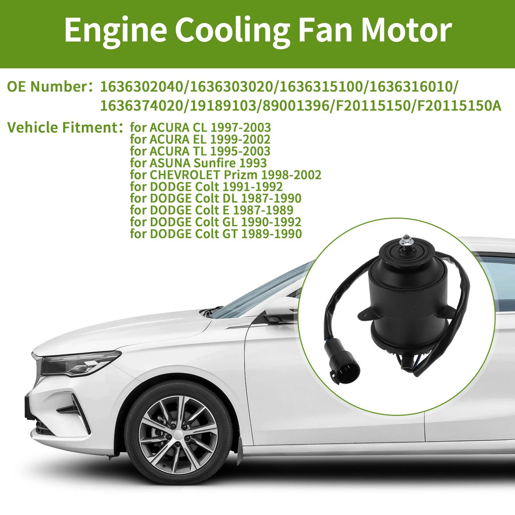 Radiator Fan Motor Replacement for Acura CL (1997–2003)