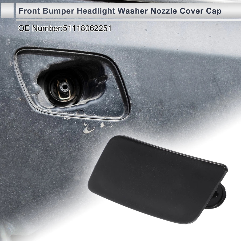 Front Left Bumper Headlight Washer Nozzle Cover Cap for BMW 335i GT (2013–2018)